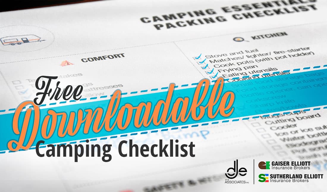 downloadable camping checklist