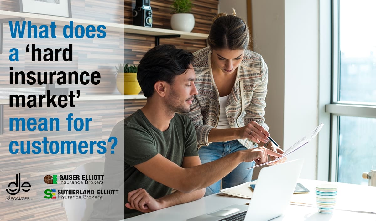 A couple re-evaluates their insurance needs during a hard market insurance cycle.