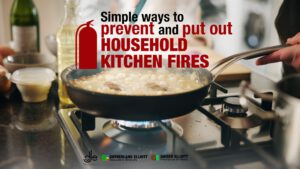 Prevent household kitchen fires when cooking