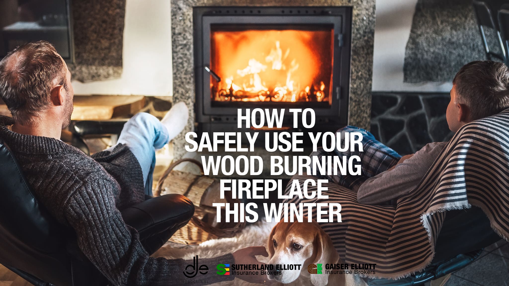 Enjoying a wood burning fireplace