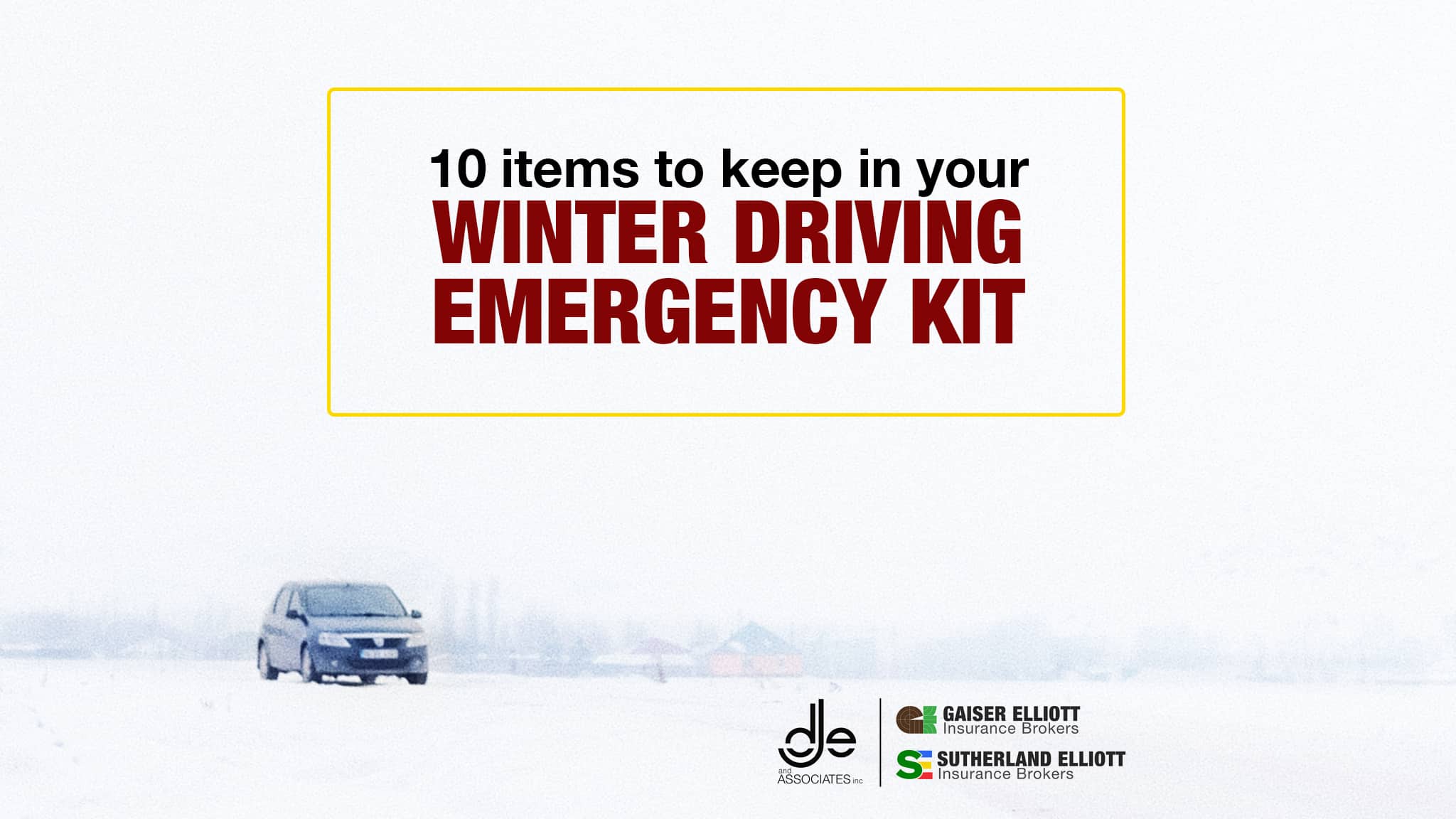your winter driving emergency kit