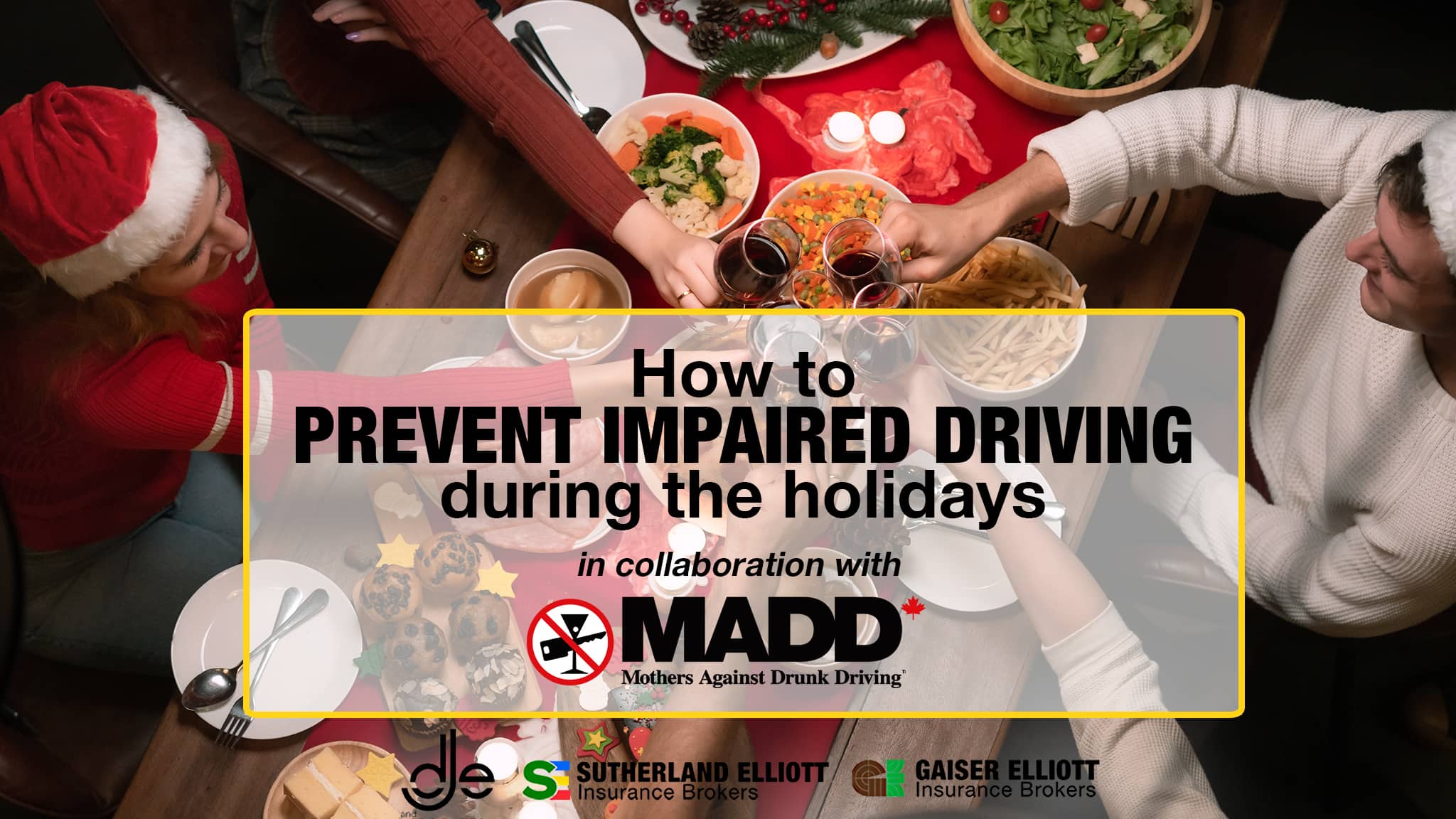 prevent impaired driving during the holidays